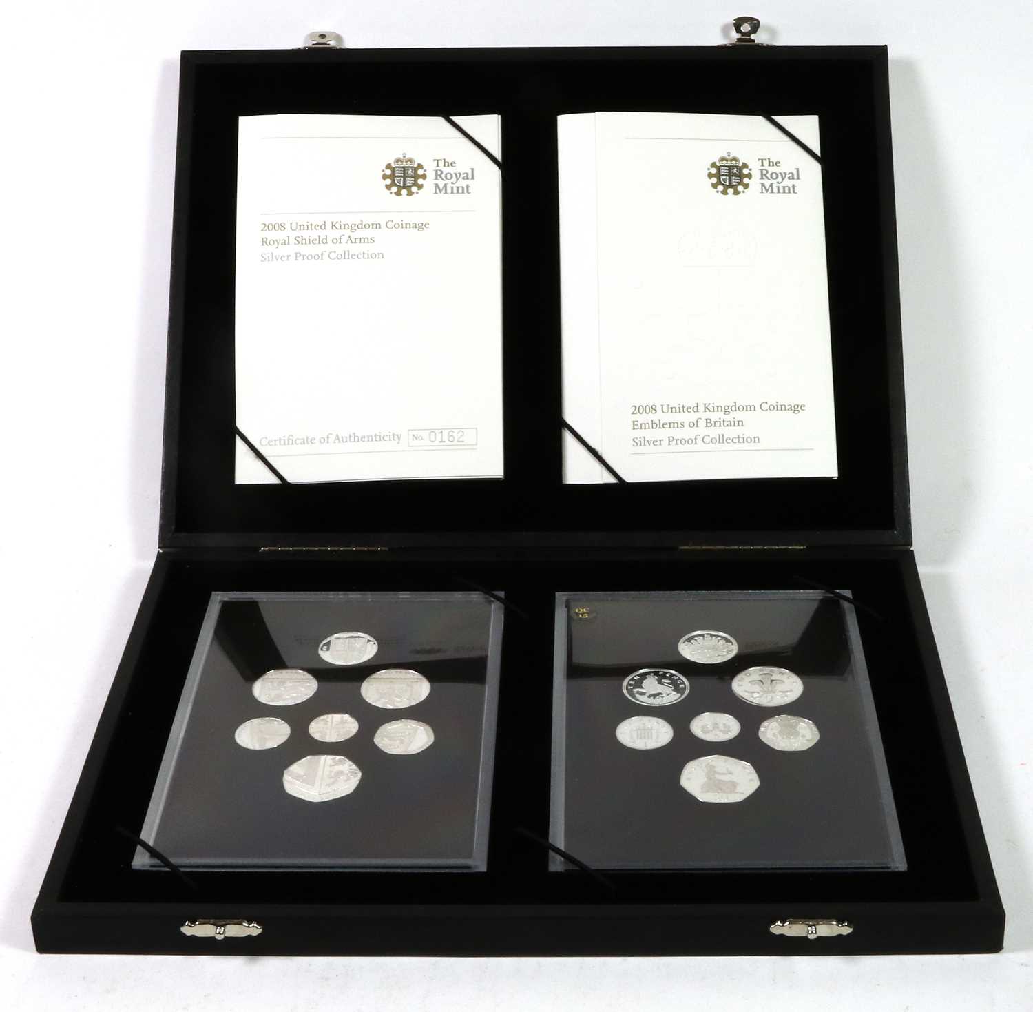 3 x UK Silver Proof Year Sets, comprising: 1996 7-coin set from £1 'Celtic Cross' to 1p; 2008 14 - Image 3 of 4