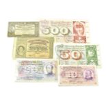 22 x Switzerland, Schweizerische Nationalbank Banknotes, comprising: 500 francs 1961-74 issue 15th