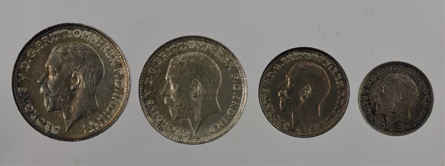 George V, Proof Maundy Set 1911, 4 coins comprising 4d, 3d, 2d and 1d, each with obv. bare head