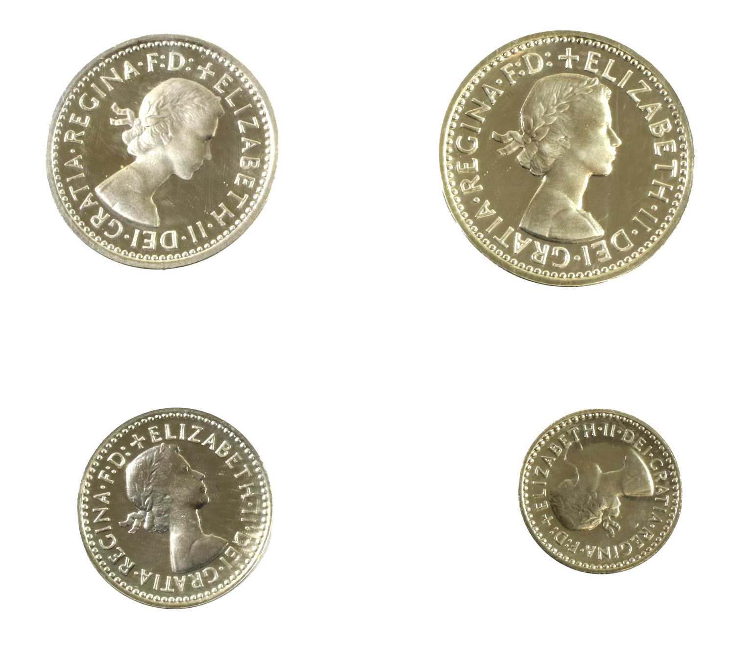 Elizabeth II, Maundy Set 1985, 4 coins comprising 4d, 3d, 2d and 1d, each with obv. young bust