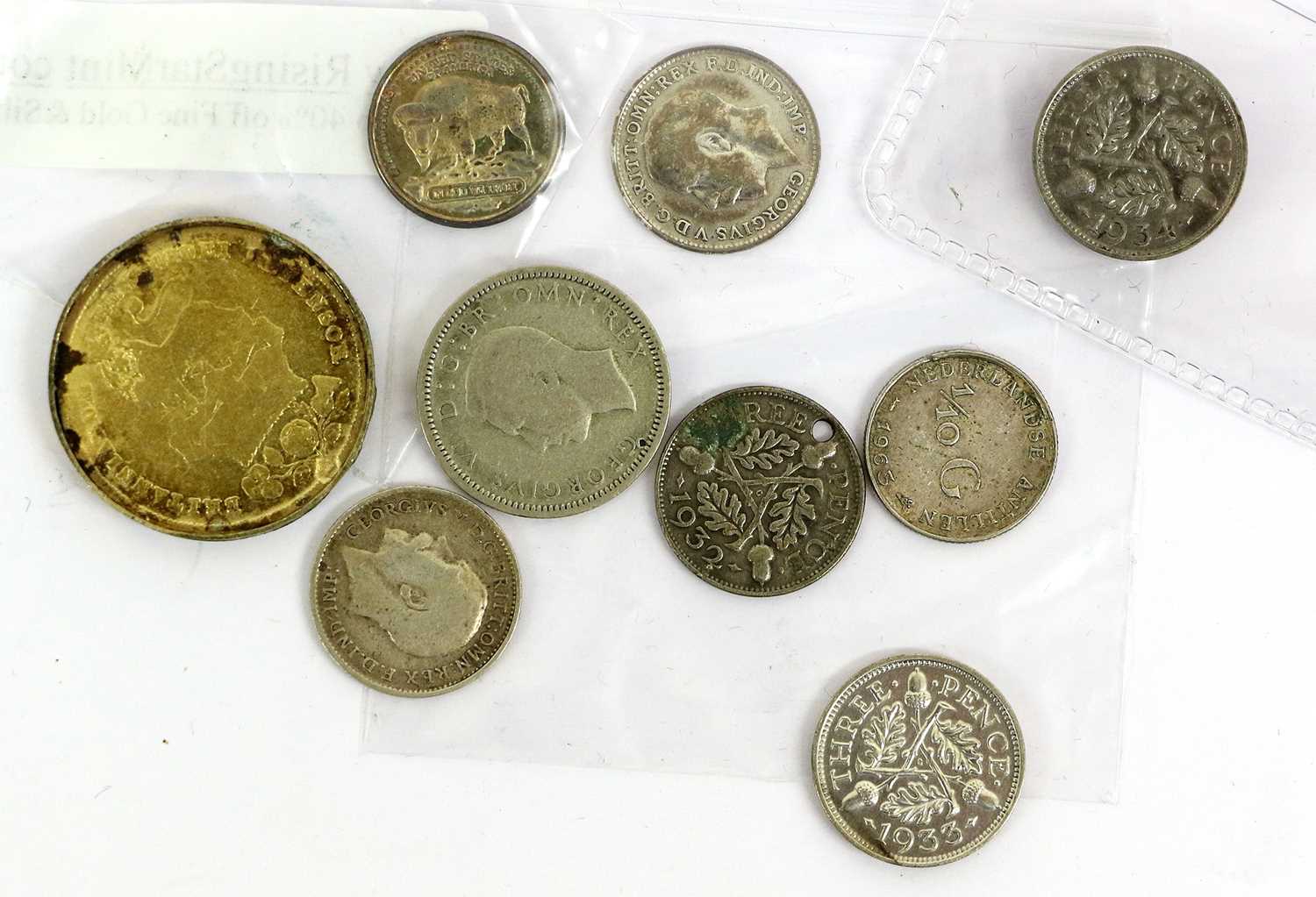 Mixed USA Silver and Commemorative Coinage, to include: 5 x dollars: 'Morgan' 1921, 2 x 'Peace' 1922 - Image 9 of 18
