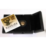 Isle of Man, Gold Proof Sovereign 2020 (.916 gold, 22.5mm, 7.98g) '80th Anniversary of Dunkirk',