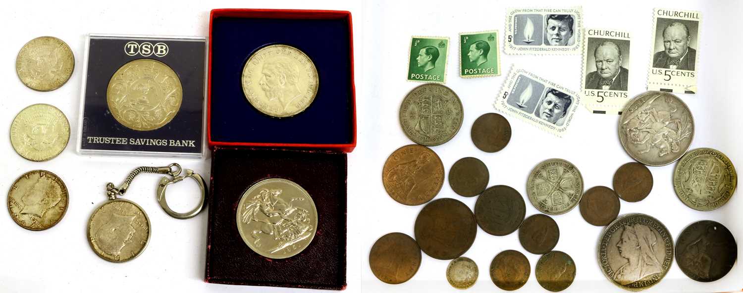 Mixed Collection, comprising: George V crown 1935 'Silver Jubilee' (S.4048, Bull 3652) specimen