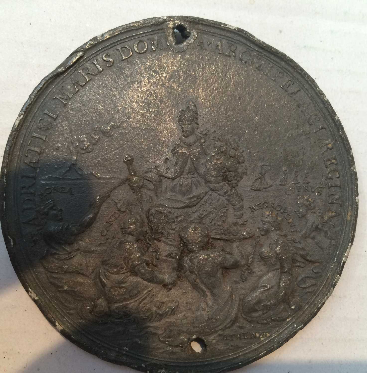 Venice, Francesco Morosini (1688-94) White Metal Medal (61mm, 65.51g), struck to commemorate the - Image 7 of 10