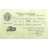 British & Foreign Banknotes, comprising: 58 x Bank of England: 7 x £5 including: 'White' 1956 signed