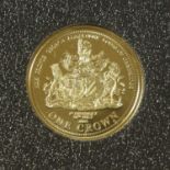 3 x Tristan da Cunha, Gold Coins comprising: crown 2014 (.375 [9ct] gold, 16mm, 1g) 'Prince George's