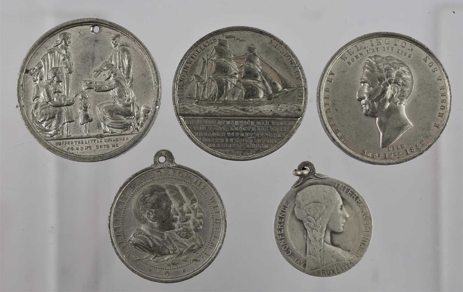 5 x Commemorative Medals, comprising: (1) London Missionary Society, the Launching of the Missionary - Image 2 of 2