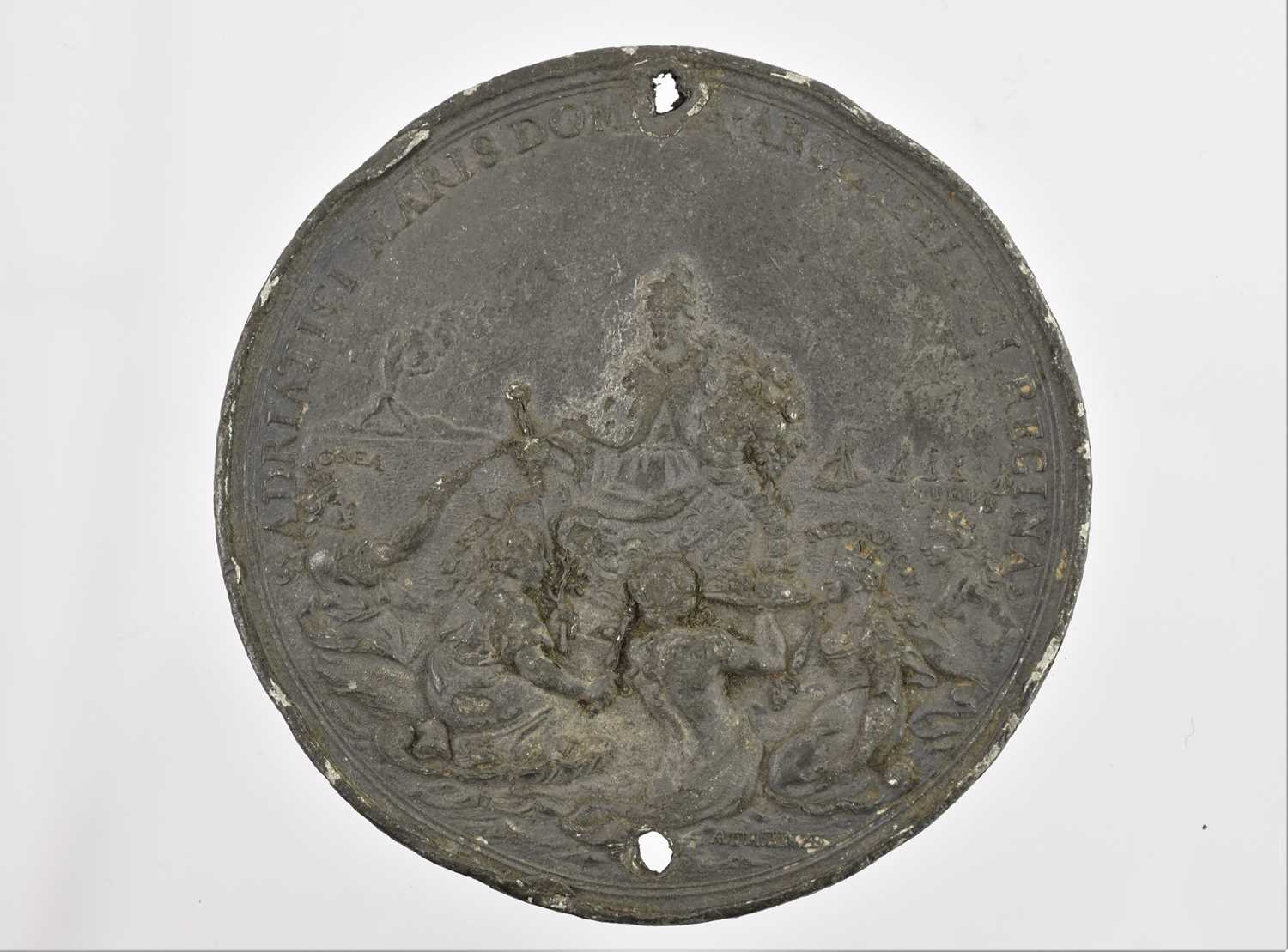 Venice, Francesco Morosini (1688-94) White Metal Medal (61mm, 65.51g), struck to commemorate the - Image 2 of 10