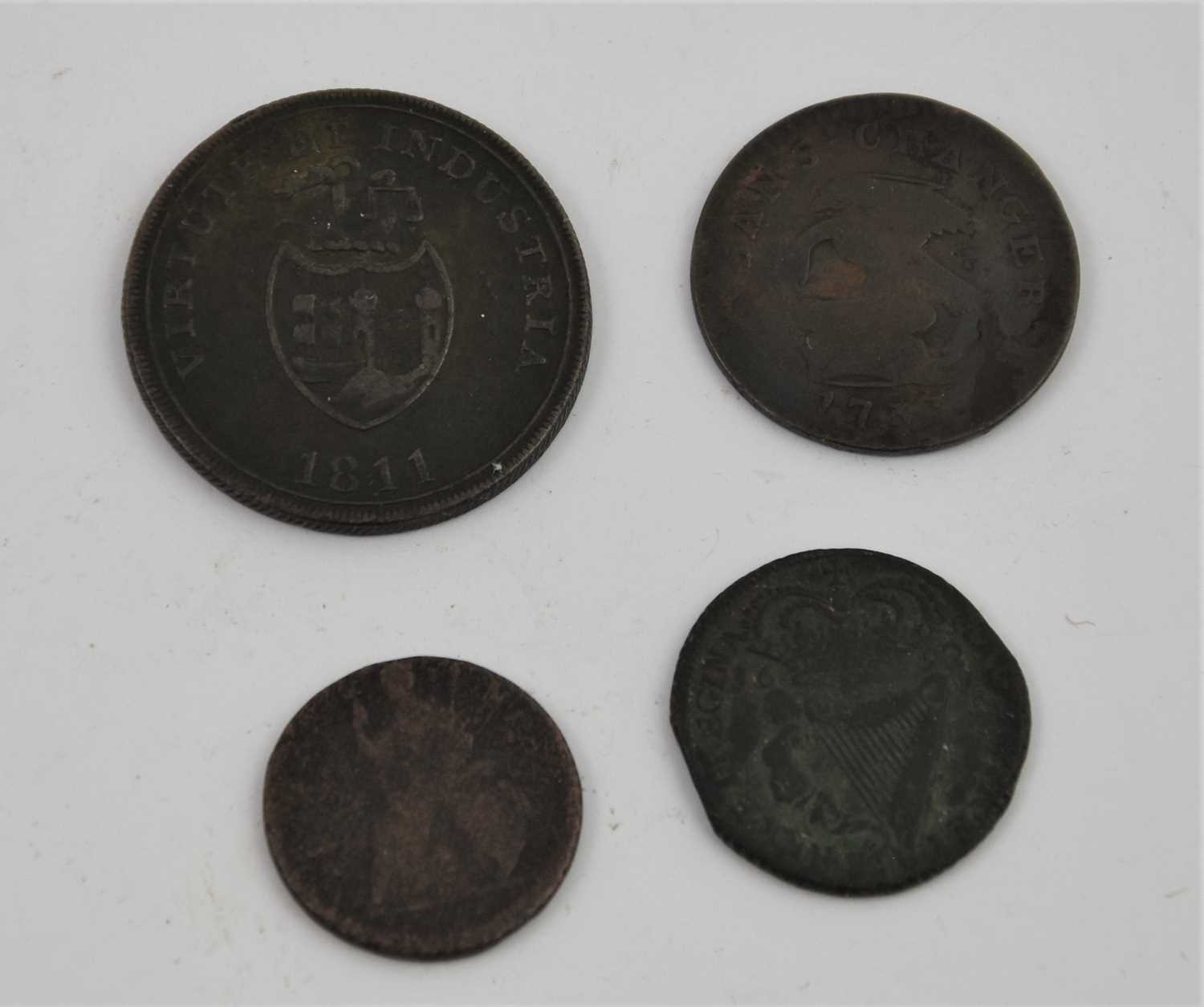 Mixed Copper Coinage & Tokens, mostly 18th and 19th century with some earlier examples, highlights - Image 2 of 3