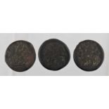 3 x Ptolemaic Kings of Egypt, Ptolemy III Euergetes (246-221 BC) Tetrobols, (38mm, 46.42g; 39mm,