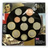 The 2009 UK Brilliant Uncirculated Coin Collection, 11 coins from £2 to 1p, including