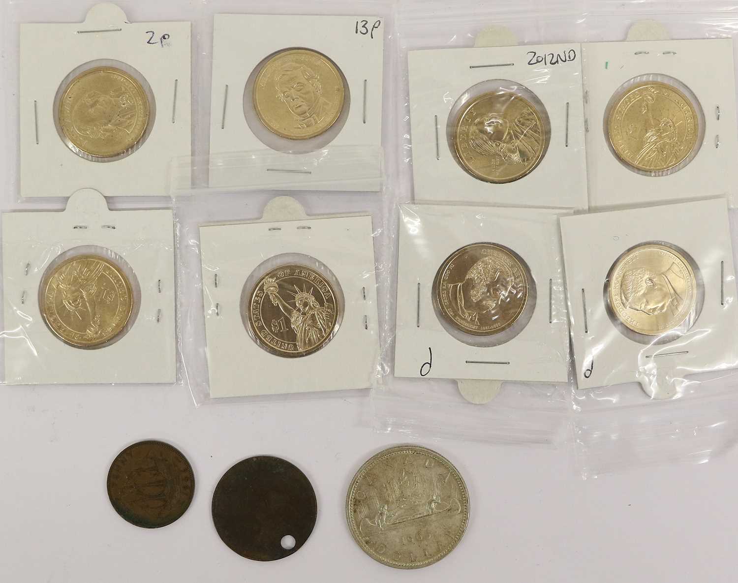 Mixed USA Silver and Commemorative Coinage, to include: 5 x dollars: 'Morgan' 1921, 2 x 'Peace' 1922 - Image 12 of 18