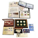 Assorted Commemorative Coins and Proof Sets, to include: Australia 6-coin proof set 1973, from 50