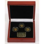 Tristan da Cunha, 'We Three Kings' Gold Proof Crown Set 2010, each crown weighing approx. 1.25g