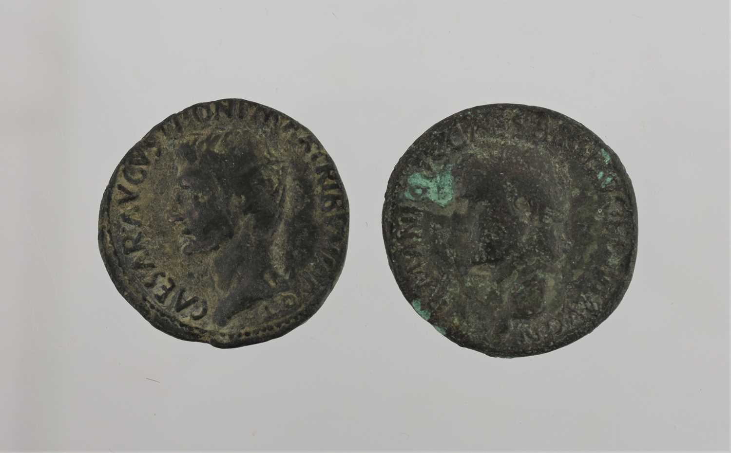 2 x Roman Imperial, AE As comprising: Augustus (27 BC - AD 14) (27mm, 10.27g), M. Salvius Otho