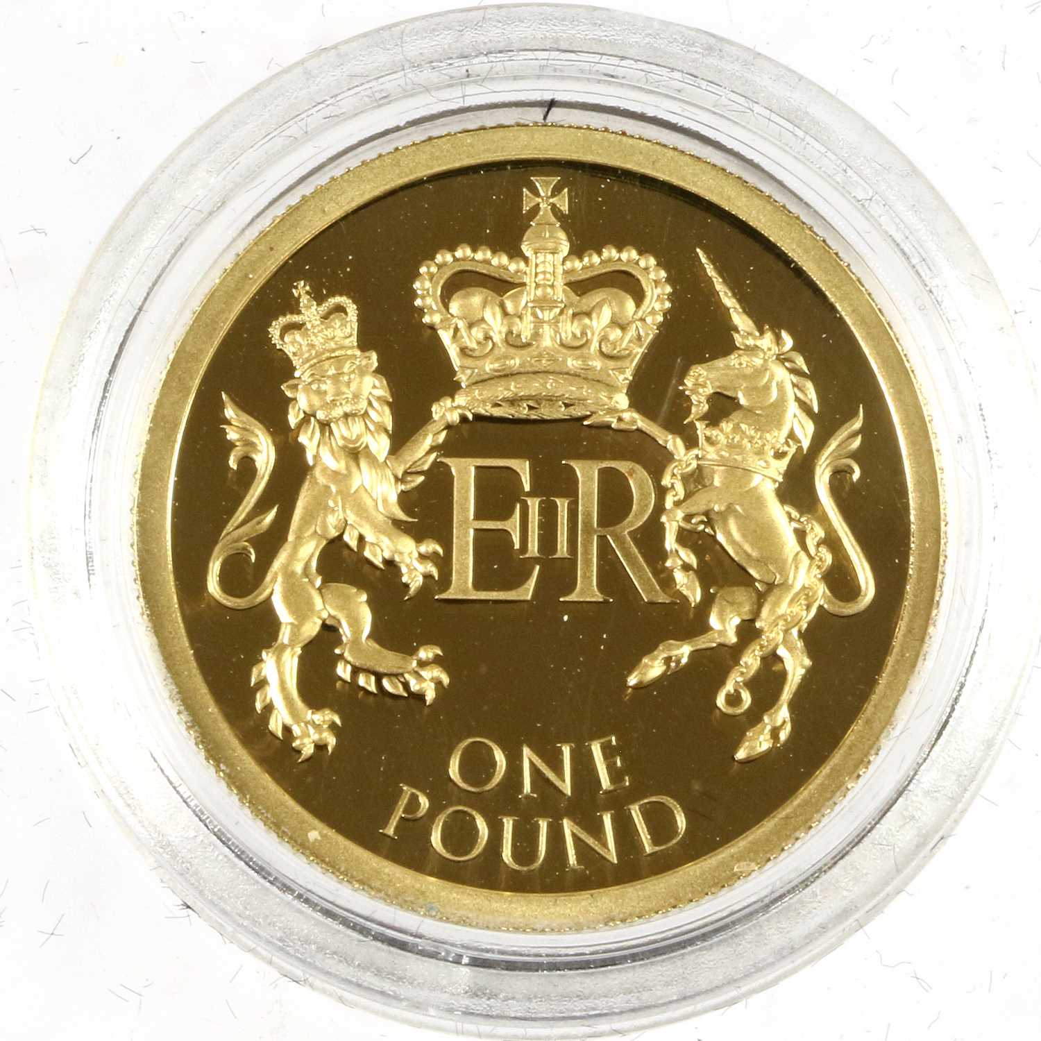 Jersey, Proof Gold £1 2013 (.916 gold, 22.5mm, 7.98g) 'Coronation Jubilee', obv. Rank-Broadley - Image 2 of 3