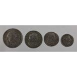 Charles II, Maundy Set 1684, 4 coins comprising 4d, 3d, 2d and 1d, each with obv. laureate and