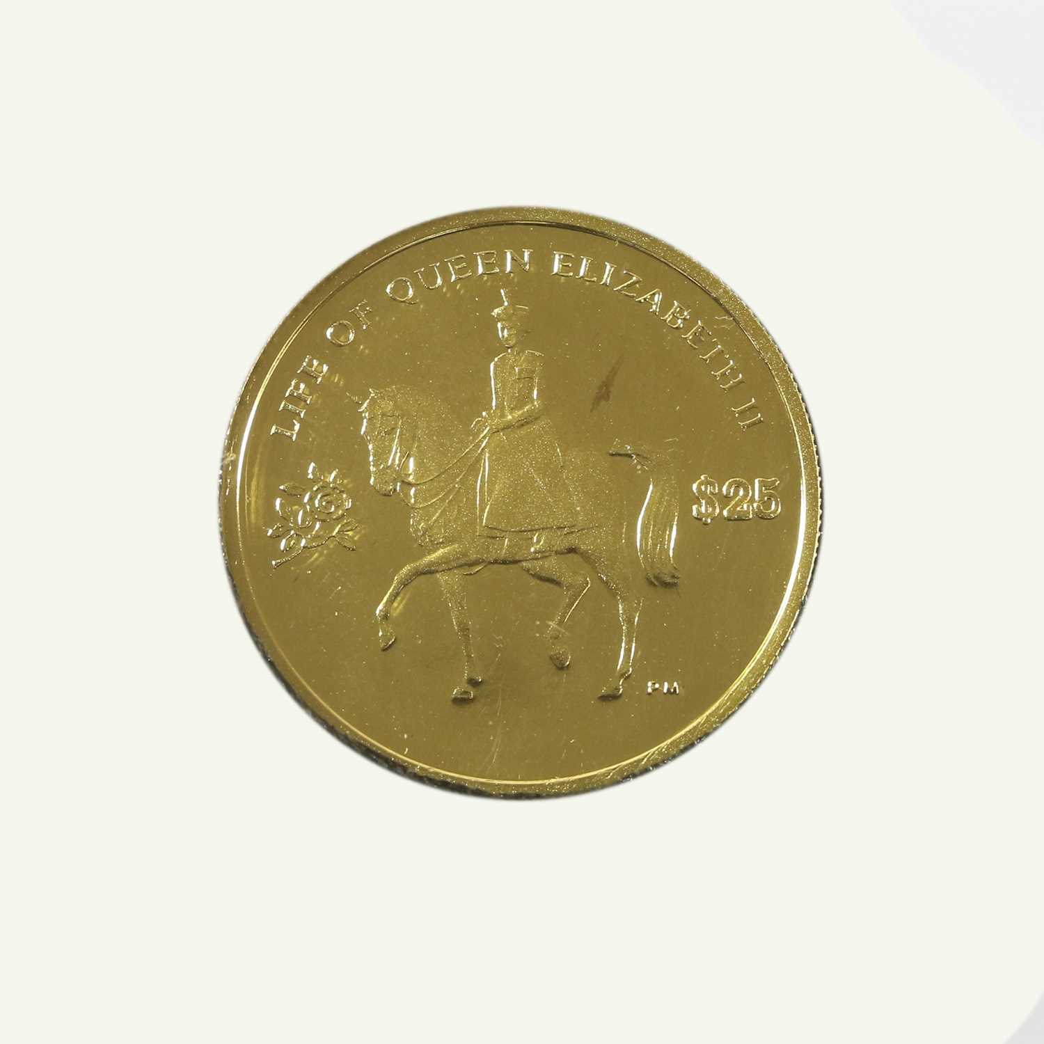 British Virgin Islands, 'Trooping of the Colour' Gold Proof $25 2012 (.999 [24ct] gold, 22mm, 3. - Image 2 of 3
