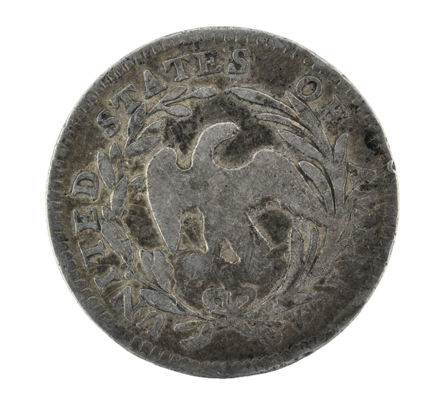 USA, 'Draped Bust' Half Dime 1797, (1.27g, 16mm), obv. Liberty head right flanked by 15 stars, - Image 3 of 3