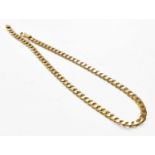 A 9 Carat Gold Curb Link Necklace, length 52cmGross weight 39.5 grams.