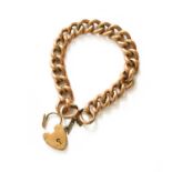 A Curb Link Bracelet, each link stamped '9C', length 21cmGross weight 20.9 grams.
