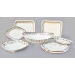 A Small Quantity of 19th Century Wedgwood Creamware, with sepia enamelled borders borders (11)