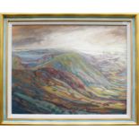 Mary Lord (b.1931)"Snow on the Tops"Signed, oil on board, 59cm by 74cmPurchased from Walker