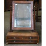 A 19th Century Mahogany Dressing Table Mirror, with a reeded frame, and A Further Dressing Table