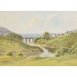 George W Morrison (1820-1893) Irish"Cushendun, Antrim"Signed and inscribed, watercolour, 18cm by