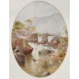 E*M* Edmonds (19th/20th century) ''Nether Bridge, Kendal''Signed watercolour; together with a