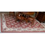 Two Large Modern Nain Style Carpets, 408cm by 298cm