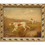 Follower of Matthew Ellis Nutter (1795-1862)"Pointers in a landscape"Indistinctly signed, dated