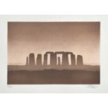 Trevor Grimshaw (1947-2001)"Stonehenge"Signed and numbered 40/50, lithograph, 30cm by 40cm