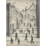 Laurence Stephen Lowry RBA, RA (1887-1976)"The Stepped Street" Signed and dated 1929, pencil, 38cm