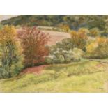 Paul Maze (1887-1979) French "Sussex Downs"Signed, pastel, 54cm by 75cm Provenance: The artist's