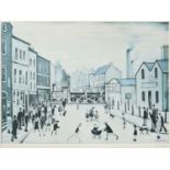 After Laurence Stephen Lowry RBA, RA (1887-1976)"Level Crossing, Burton-on-Trent"Signed, with the