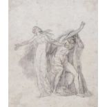 Circle of George Hayter (1792-1871)Classical figures in animated posesPencil and watercolour,