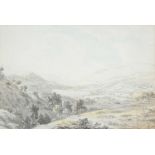 Anthony Devis (1729-1816)Lake District landscapeMixed media, 25cm by 37cm Provenance: Anthony