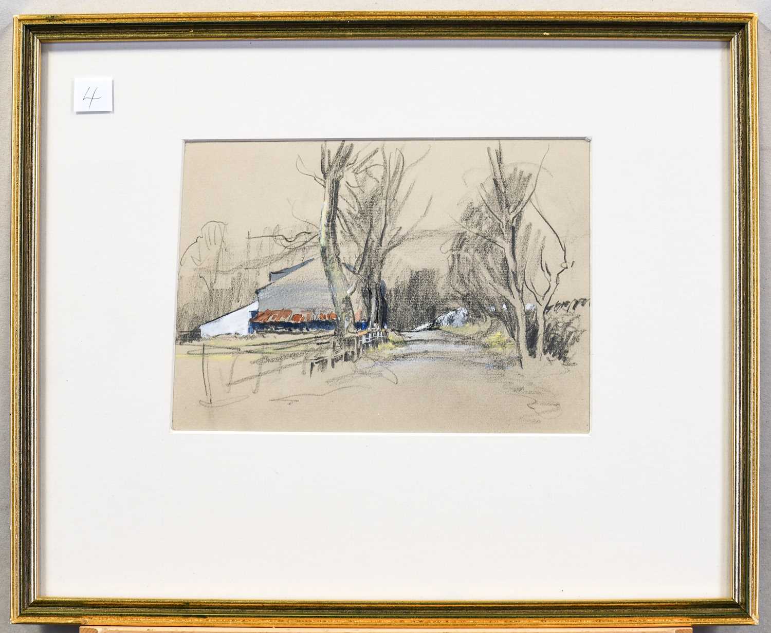 Brian Irving (1931-2013)Arriving at Dales village, last vestiges of snowPencil and watercolour - Image 4 of 6