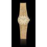 A Lady's 9 Carat Gold Wristwatch, signed Omega, 1972, manual wound lever movement, Omega 9 carat