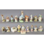 A Collection of Royal Albert and Beswick Beatrix Potter Figures (inc 4 a.f.) and one Wind in the