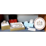 The Royal Collection, a commemorative plate and beaker for the 21st birthday of William of Wales,