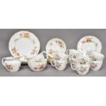 Royal Crown Derby, Derby Posys pattern tea wares (one tray)