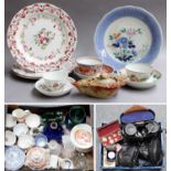 18th Century and Later English and Chinese Ceramics, including a set of three pearlware plates