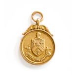 A Bramall Park Golf Club Medal, presented to J HÜBNER MAY 1906Unmarked, in our opinion would test as