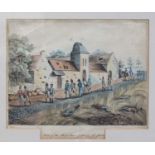 British School (19th Century)"View of the Farmhouse of Mont St. Jean"Inscribed, watercolour, 20.