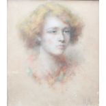 Mary Macleod (1899-1978) ScottishPortrait of a young lady, head and shouldersInitialled, inscribed