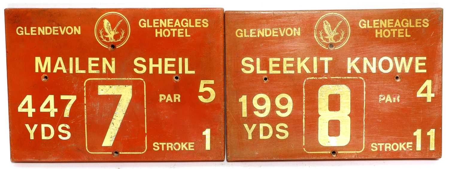 Golf Plaques A Full Set From Gleneagles Hotel Glendevon Course - Image 5 of 10