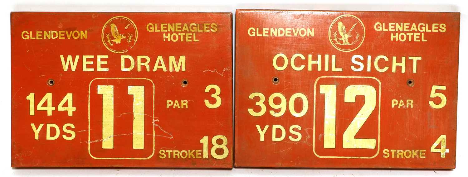 Golf Plaques A Full Set From Gleneagles Hotel Glendevon Course - Image 7 of 10
