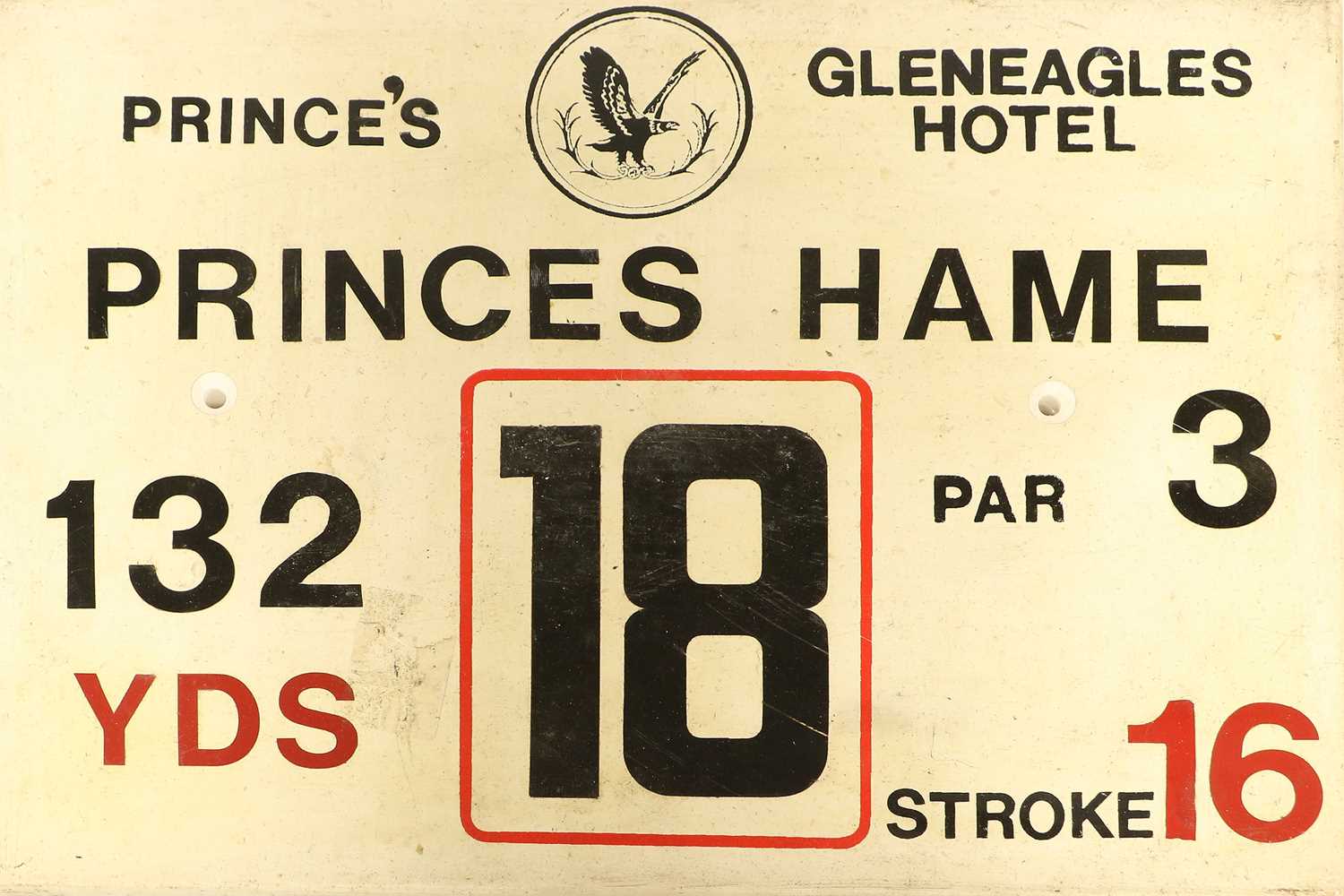 Golf Plaques A Full Set From Gleneagles Hotel Princes's Course - Image 2 of 19
